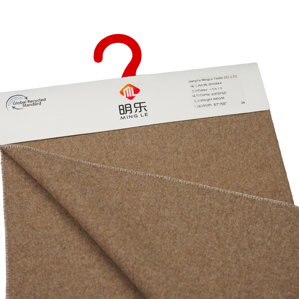 20% lana, 70% poliestere, 690 g/m², tono terra, tessuto in pile, ML-2010384-4