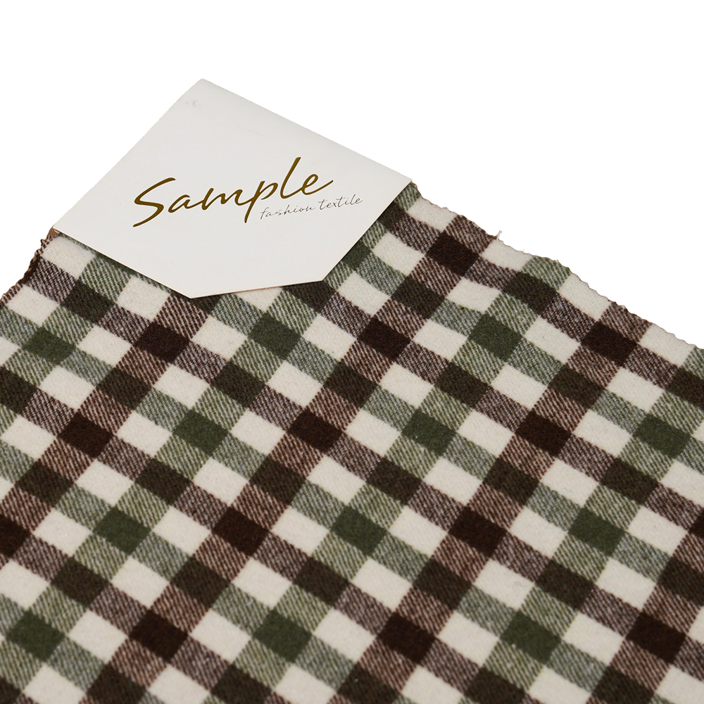 100% altro, filato di tweed verde, marrone e bianco 410 g/m, ML-701234