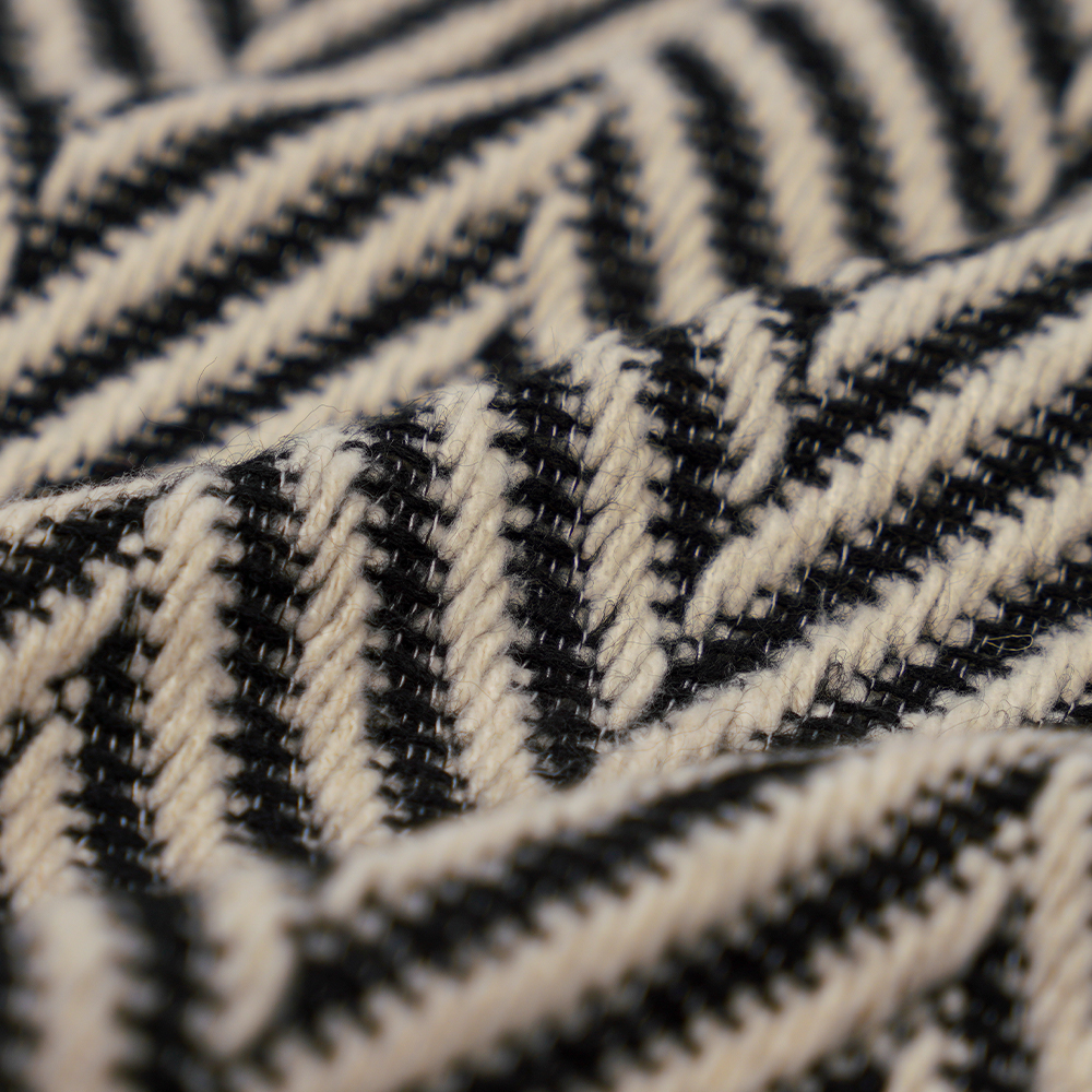 100% altro, 720 G/M, Classico bianco e nero, Filato di tweed, ML-70230021-22090