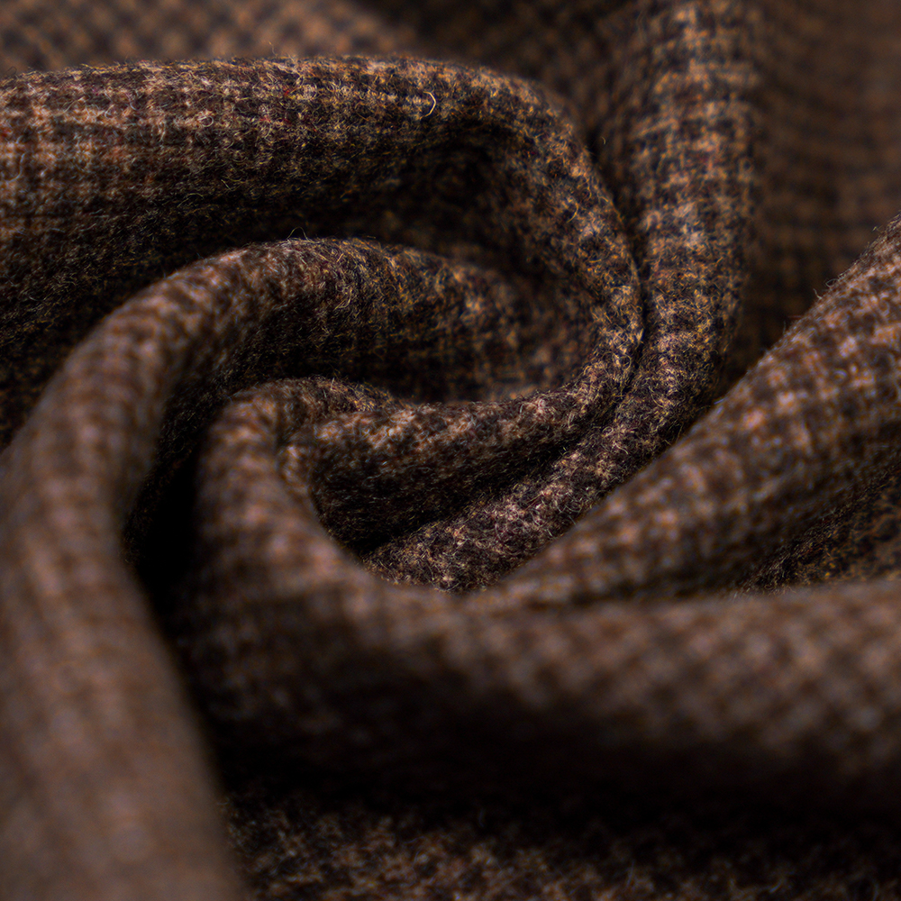 60% lana, 30% poliestere, 10% altre fibre, 300 G/M, misto caffè + pasta di fagioli rossi miglio, tessuto di flanella, ML-S06-050