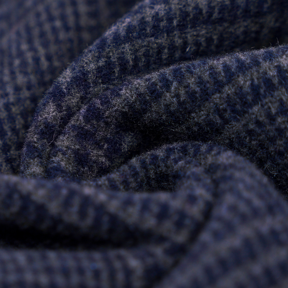 55% lana, 45% altro,r 645G/M, blu navy, tessuto in velluto double face, ML-3010305-1