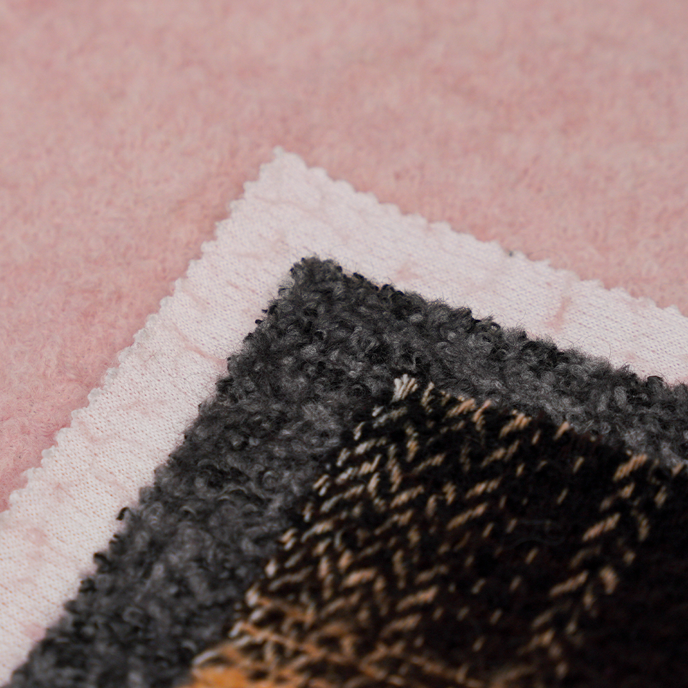 40% lana, 60% poliestere, 540 g/m², bianco e nero, tessuto tweed circolare, ML-8021071